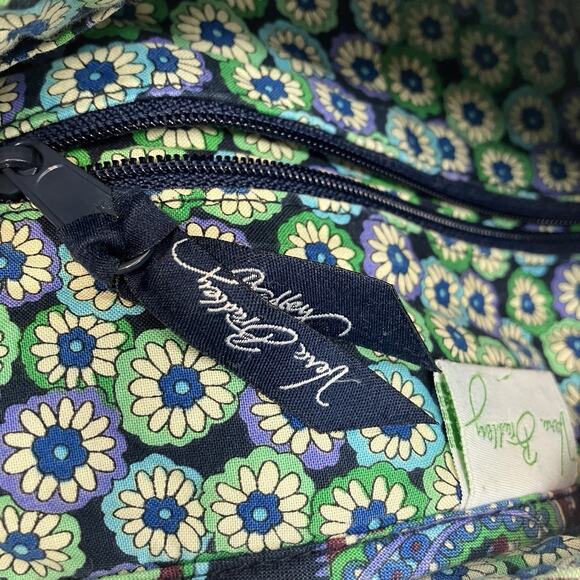 Vera Bradley Saddle Up Blue Green Rhapsody Hobo Purse Handbag Pockets RETIRED - Picture 12 of 16